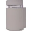 VIDAXL - Applique murale extérieure demi-cylindrique aluminium gris