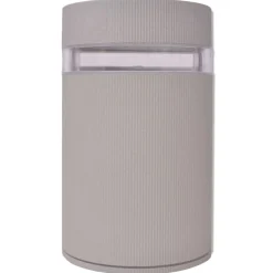 VIDAXL - Applique murale extérieure demi-cylindrique aluminium gris