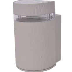 VIDAXL - Applique murale extérieure demi-cylindrique aluminium gris