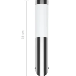 VIDAXL - Applique murale étanche acier inoxydable 60 w