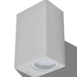 VIDAXL - Appliques murales d'extérieur 2 pcs carré vers le bas/haut