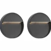 VIDAXL - Appliques murales à led d'extérieur 2 pcs 3 w noir rond