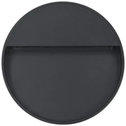 VIDAXL - Appliques murales à led d'extérieur 2 pcs 3 w noir rond