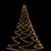 VIDAXL - Arbre mural avec crochet métallique 720 led blanc chaud 5 m
