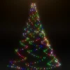 VIDAXL - Arbre mural avec crochet métallique 720 led colorées 5 m