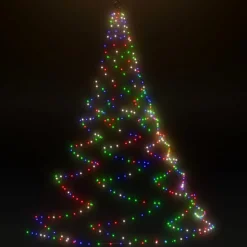 VIDAXL - Arbre mural avec crochet métallique 720 led colorées 5 m