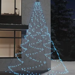 VIDAXL - Arbre mural avec crochet métallique 720 led blanc froid 5 m