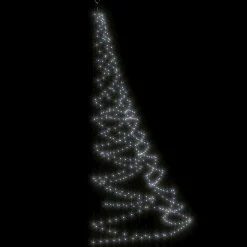 VIDAXL - Arbre mural avec crochet métallique 720 led blanc froid 5 m