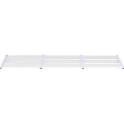 VIDAXL - Auvent de porte gris et transparent 297,5x90 cm polycarbonate