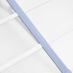VIDAXL - Auvent de porte gris et transparent 297,5x90 cm polycarbonate