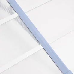 VIDAXL - Auvent de porte gris et transparent 358,5x90 cm polycarbonate