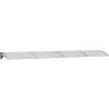 VIDAXL - Auvent de porte gris et transparent 400x75 cm polycarbonate