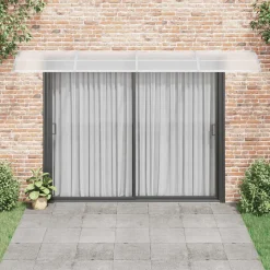 VIDAXL - Auvent de porte gris et transparent 400x75 cm polycarbonate