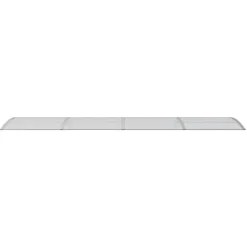 VIDAXL - Auvent de porte gris et transparent 400x75 cm polycarbonate