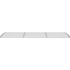 VIDAXL - Auvent de porte gris 300x100 cm polycarbonate