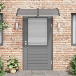 VIDAXL - Auvent de porte noir 150x100 cm polycarbonate