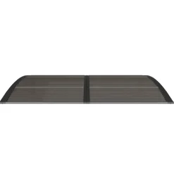 VIDAXL - Auvent de porte noir 150x100 cm polycarbonate