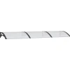 VIDAXL - Auvent de porte noir et transparent 300x75 cm polycarbonate