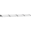 VIDAXL - Auvent de porte noir et transparent 400x75 cm polycarbonate