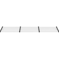 VIDAXL - Auvent de porte noir et transparent 358,5x90 cm polycarbonate