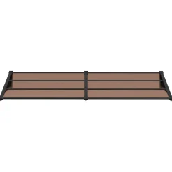 VIDAXL - Auvent de porte noir 239x90 cm polycarbonate