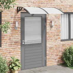 VIDAXL - Auvent de porte noir 150x100 cm polycarbonate