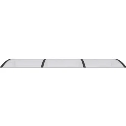 VIDAXL - Auvent de porte noir 300x100 cm polycarbonate