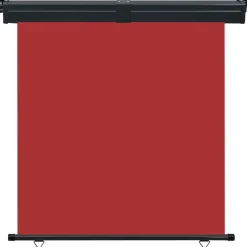 VIDAXL - Auvent latéral de balcon 165x250 cm rouge