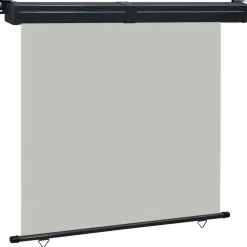 VIDAXL - Auvent latéral de balcon 165x250 cm gris