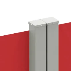 VIDAXL - Auvent latéral rétractable rouge 140x1200 cm