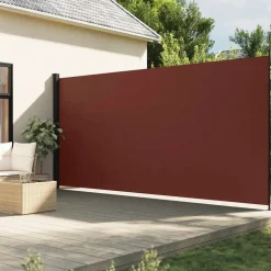 VIDAXL - Auvent latéral rétractable marron 200x500 cm