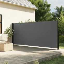 VIDAXL - Auvent latéral rétractable anthracite 180x600 cm