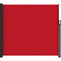 VIDAXL - Auvent latéral rétractable rouge 180x600 cm