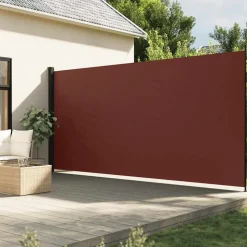 VIDAXL - Auvent latéral rétractable marron 220x300 cm