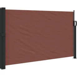 VIDAXL - Auvent latéral rétractable marron 117x300 cm