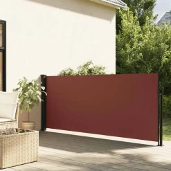 VIDAXL - Auvent latéral rétractable marron 117x300 cm