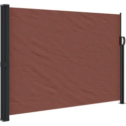 VIDAXL - Auvent latéral rétractable marron 140x600 cm
