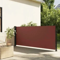 VIDAXL - Auvent latéral rétractable marron 140x600 cm