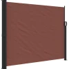 VIDAXL - Auvent latéral rétractable marron 160x300 cm