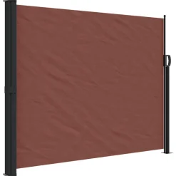 VIDAXL - Auvent latéral rétractable marron 160x300 cm
