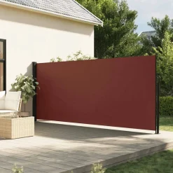 VIDAXL - Auvent latéral rétractable marron 160x300 cm