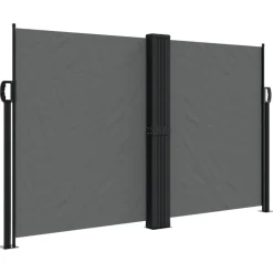 VIDAXL - Auvent latéral rétractable anthracite 140x1200 cm