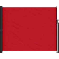 VIDAXL - Auvent latéral rétractable rouge 160x600 cm