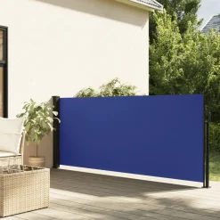 VIDAXL - Auvent latéral rétractable bleu 120x600 cm