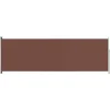 VIDAXL - Auvent latéral rétractable de patio 200x600 cm marron