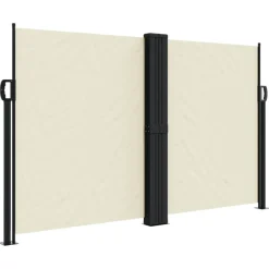 VIDAXL - Auvent latéral rétractable crème 140x1200 cm