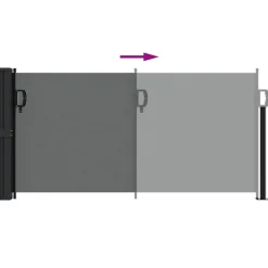 VIDAXL - Auvent latéral rétractable anthracite 100x300 cm