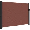 VIDAXL - Auvent latéral rétractable marron 140x500 cm