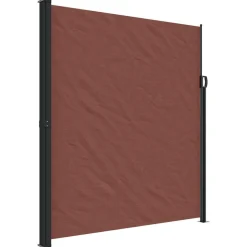 VIDAXL - Auvent latéral rétractable marron 220x500 cm