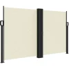 VIDAXL - Auvent latéral rétractable crème 140x1000 cm